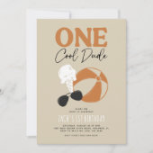 One Cool Dude Summer Boy 1e Verjaardag Kaart (Voorkant)