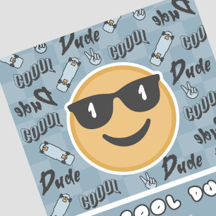 One Cool Dude Verjaardagsuitnodiging Eerste verjaa Kaart