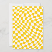 One Cool Dude Yellow Happy Face Boy 1e verjaardag Kaart (Achterkant)