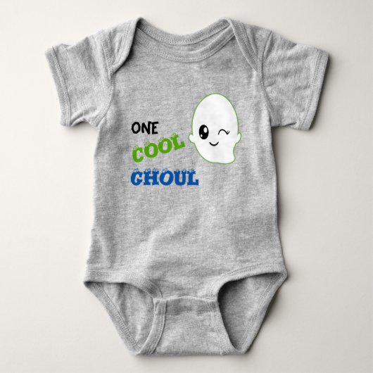 One Cool Ghoul Cute Halloween Romper (Voorkant)