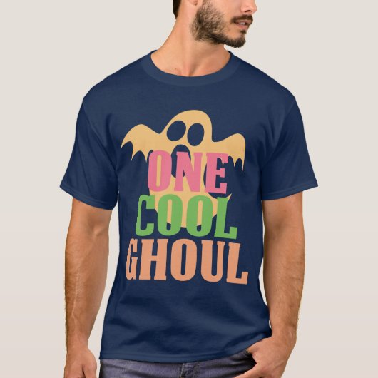 One Cool Ghoul Halloween Ghost T-shirt (Voorkant)