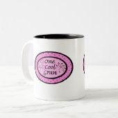 One Cool Gran Tweekleurige Koffiemok (Voorkant links)