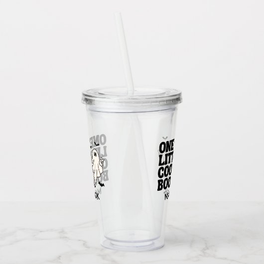 One Cool Mama Boo Halloween 1e verjaardag Acryl Drinkbeker (Links)