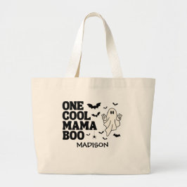 One Cool Mama Boo Halloween 1e verjaardag Grote Tote Bag