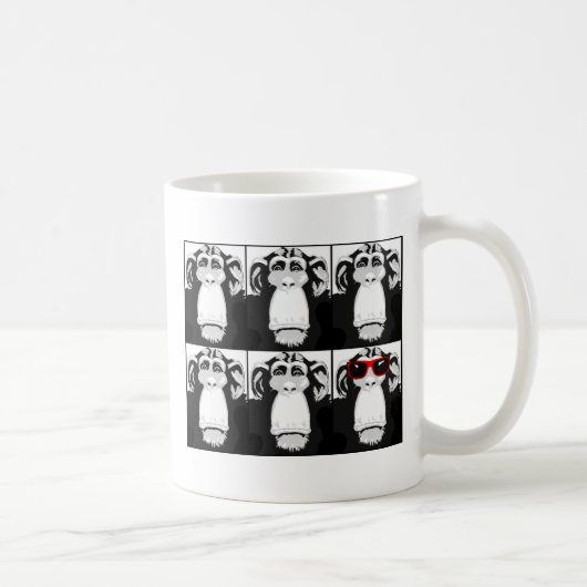 One Cool Monkey Funny Mug Koffiemok (Rechts)