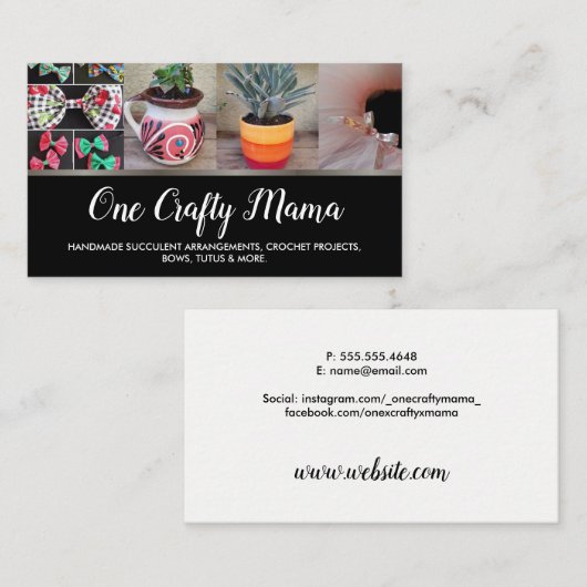 One Craeth Mama Visitekaartje (Voorkant / Achterkant)