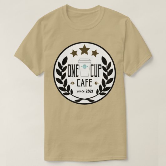 One Cup Caf Logo T-shirt (Design voorkant)