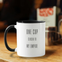 ONE CUP DICHTER bij moderne Motivatie typografie M