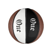 One Custom Mini Basketball Basketbal (Verticaal)