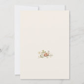 One Cute Bug 1st Girl's Birthday Party Kaart (Achterkant)