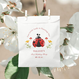 One Cute Bug Ladybug 1st Birthday Favor Bags Bedankzakje