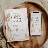 One Cute Chick Birthday This Chick is One Kaart