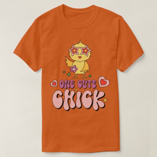 One Cute Chick Easter Egg Hunt Costume T-shirt (Design voorkant)