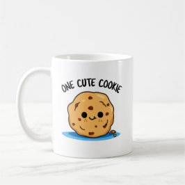 One Cute Cookie Funny Food Pun Koffiemok