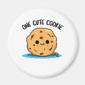 One Cute Cookie Funny Food Pun Magneet (Voorkant)