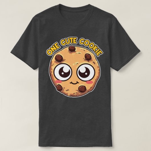One Cute Cookie Funny Kawaii Chocolate Chip Baking T-shirt (Design voorkant)