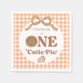 One Cutie Pie 1st Birthday Servet (Voorkant)