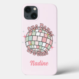 One Dance At A Time Disco Ball, roze aangepaste na Case-Mate iPhone Case