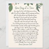 One Day At A Time Annie Johnson Flint Paper Sheet (Voorkant)