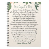 One Day At A Time Annie Johnson Flint Postcard Notitieboek (Voorkant)