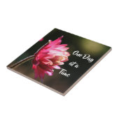 One Day At A Time Quote Flower In Sunlight Tegeltje (Zijkant)