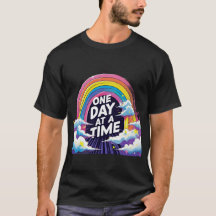 One Day at a Time – Rainbow Mental Health T-Shirt