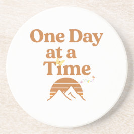 One Day at a Time Sandstone Coaster Zandsteen Onderzetter