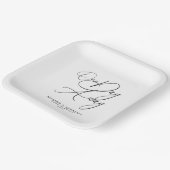 One Day Away Elegant Rehearsal Dinner  Papieren Bordje (Gebogen)