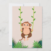 One Day gepersonaliseerde Safari oerwoud Verjaarda Kaart (Achterkant)