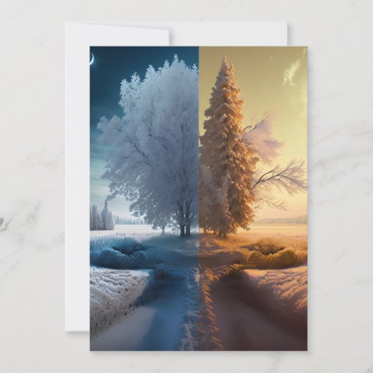 One day in winter aankondiging (Voorkant)