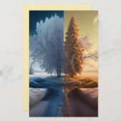 One day in winter briefpapier (Voorkant / Achterkant)