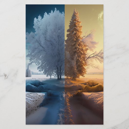 One day in winter briefpapier (Voorkant)