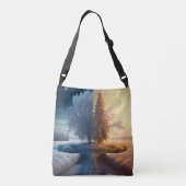 One day in winter crossbody tas (Achterkant)