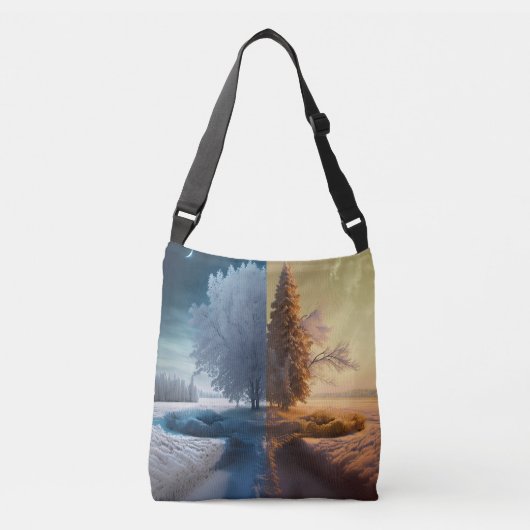 One day in winter crossbody tas (Voorkant)