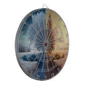 One day in winter dartbord (Voorkant Links)