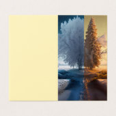 One day in winter kaart (Buitenkant ongevouwen)