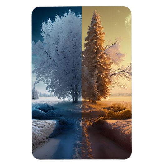 One day in winter magneet (Verticaal)