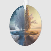 One day in winter ornament (voorkant)