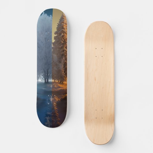 One day in winter persoonlijk skateboard (Voorkant)