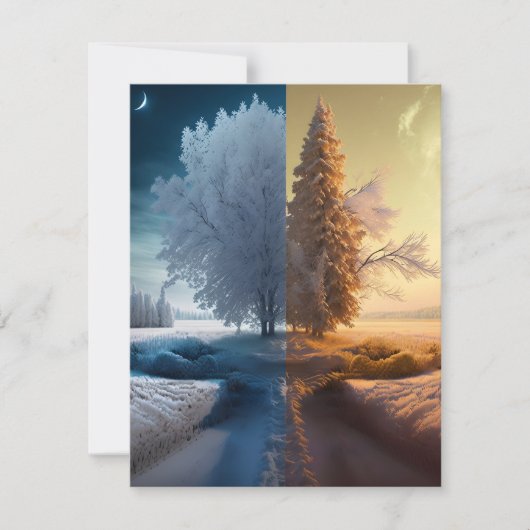 One day in winter RSVP kaartje (Voorkant)