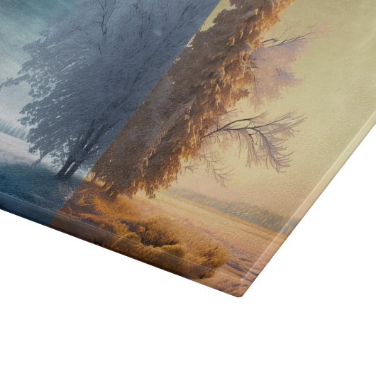 One day in winter snijplank (Hoek)