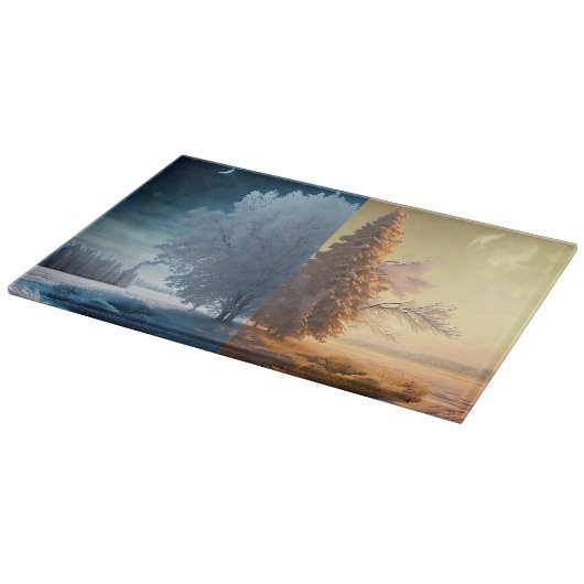 One day in winter snijplank (Hoek)