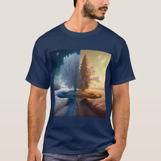 One day in winter t-shirt (Voorkant)