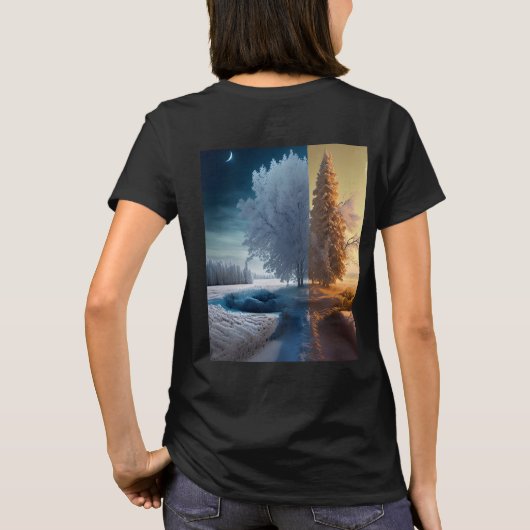 One day in winter t-shirt (Achterkant)