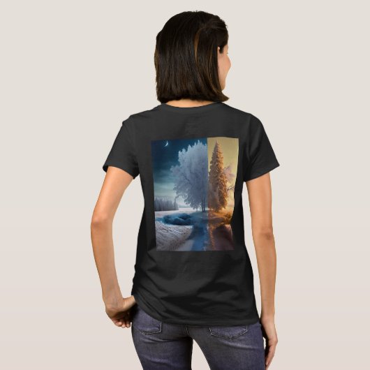 One day in winter t-shirt (Achterkant volledig)