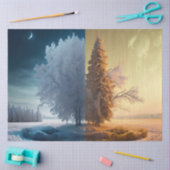 One day in winter tissuepapier (Craft)