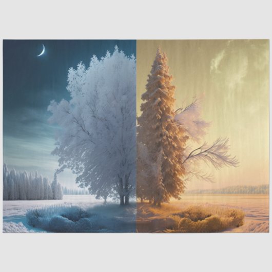 One day in winter tissuepapier (Voorkant)