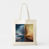 One day in winter tote bag (Achterkant)