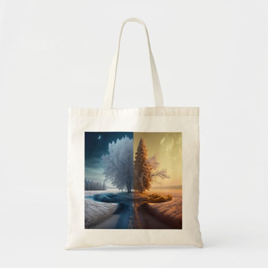 One day in winter tote bag (Voorkant)