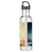 One day in winter waterfles  (Achterkant)